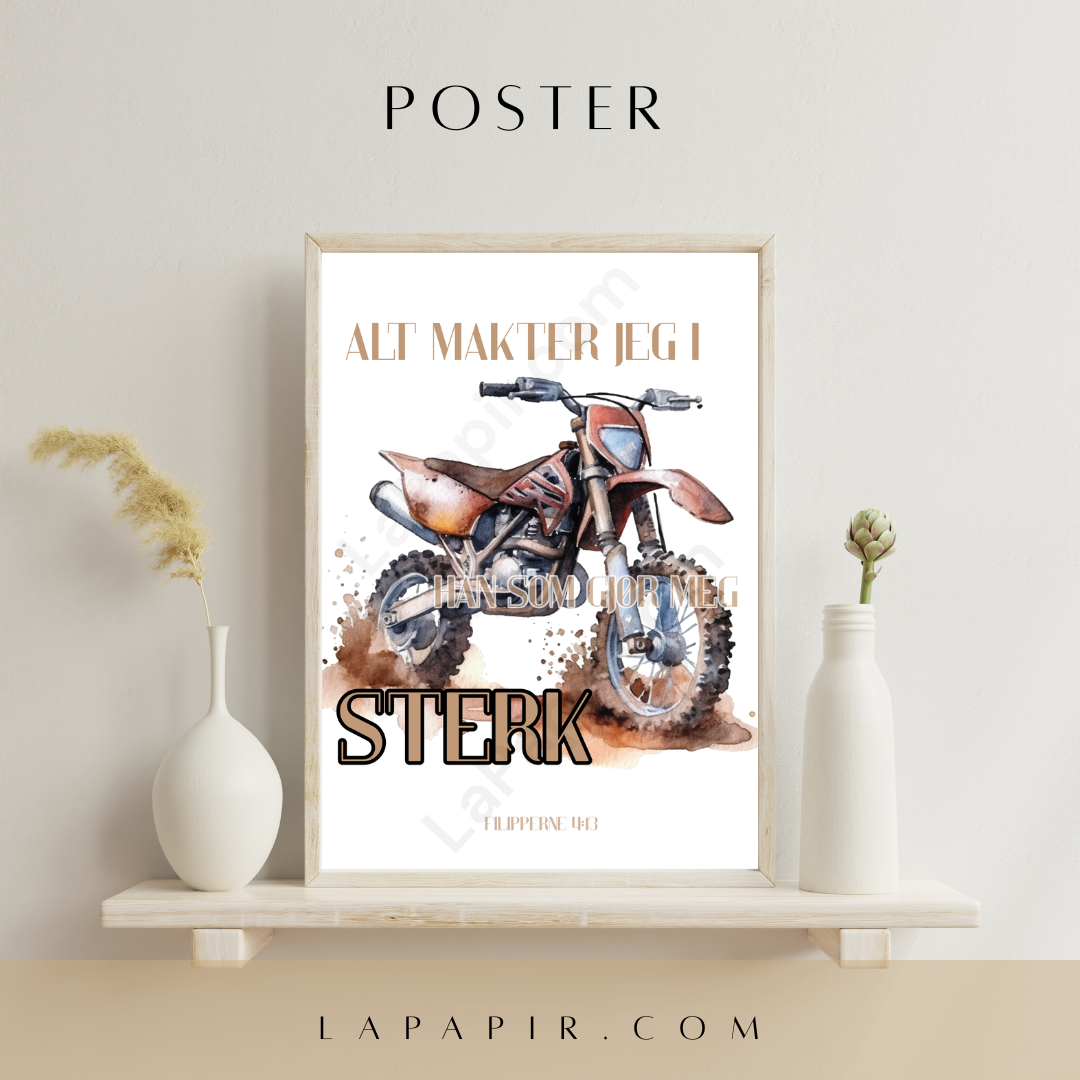 Poster «Sterk» PDF. Print