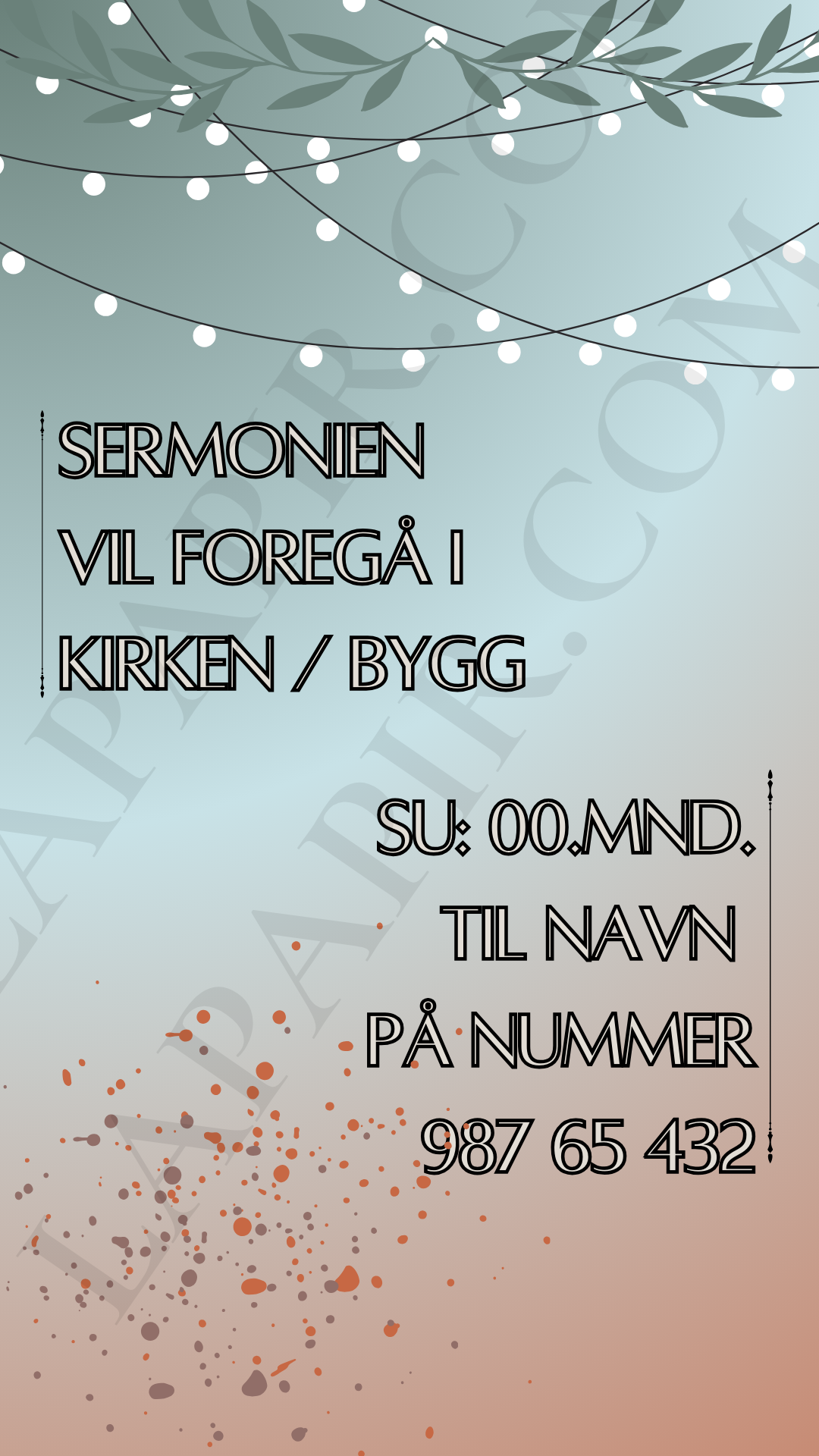 Med denne malen kan du enkelt tilpasse invitasjonen akkurat slik du ønsker – legg til egne bilder, endre tekst, velg skrifttyper og farger som passer perfekt til ditt arrangement. Når invitasjonen er ferdig, kan du laste den ned som en video og dele den sømløst på alle digitale plattformer. Enkelt, elegant og profesjonelt – gjør inntrykk fra første øyeblikk!