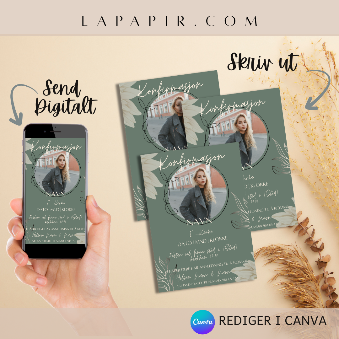 Digital Invitation birthday, Cupcake motif